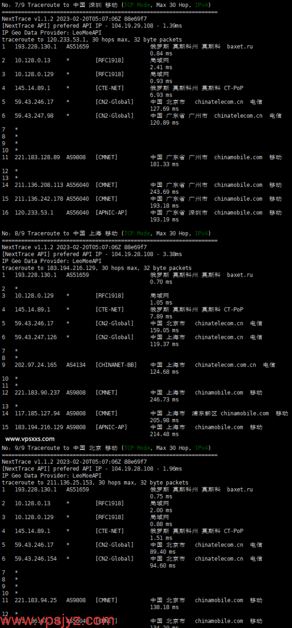 justhost俄罗斯莫斯科vps移动回程