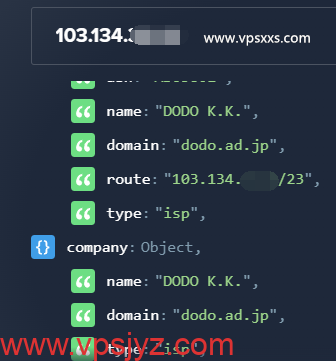 IPRaft日本原生IP双ISP VPS ipinfo.io是否住宅IP检测