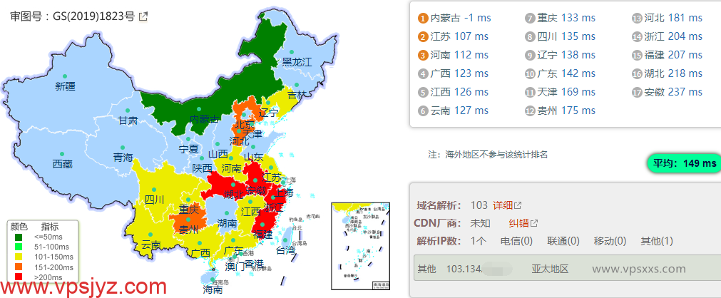 IPRaft日本原生IP双ISP VPS国内ping