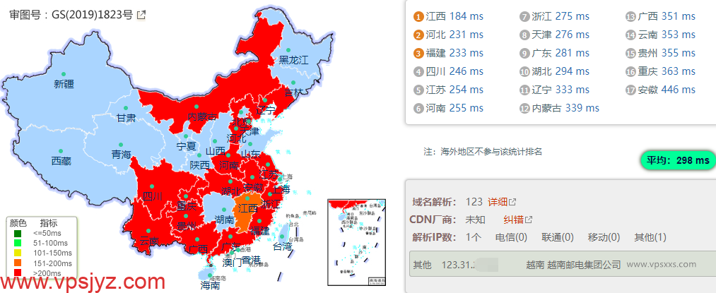 TotHost越南双ISP VPS国内ping