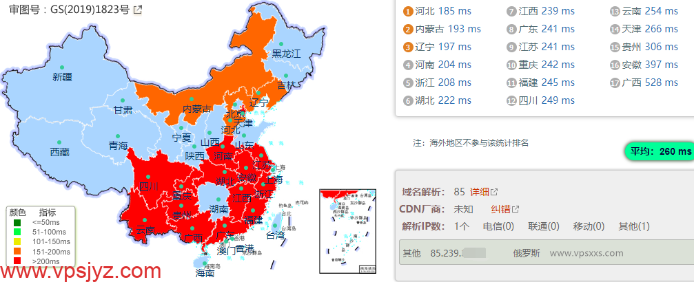 AlexHost摩尔多瓦抗投诉VPS国内ping