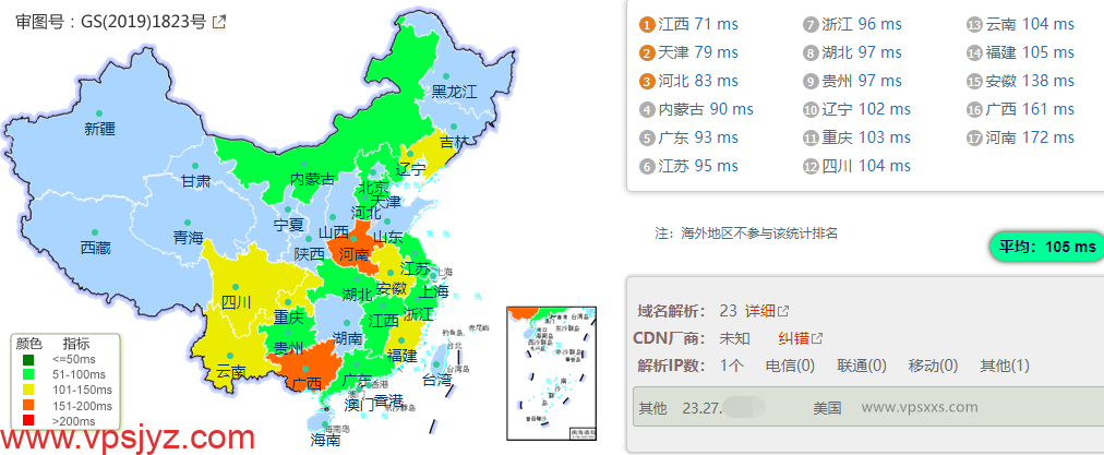 Evoxt香港VPS国内ping