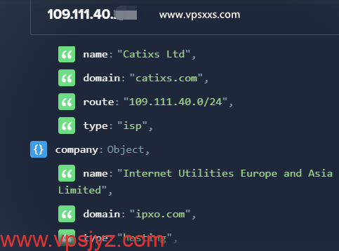 六六云英国原生IP-9929大陆优化线路VPS ipinfo.io是否住宅IP检测