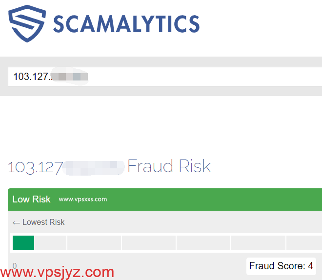 六六云中国台湾原生IP VPS scamalytics IP风险检测