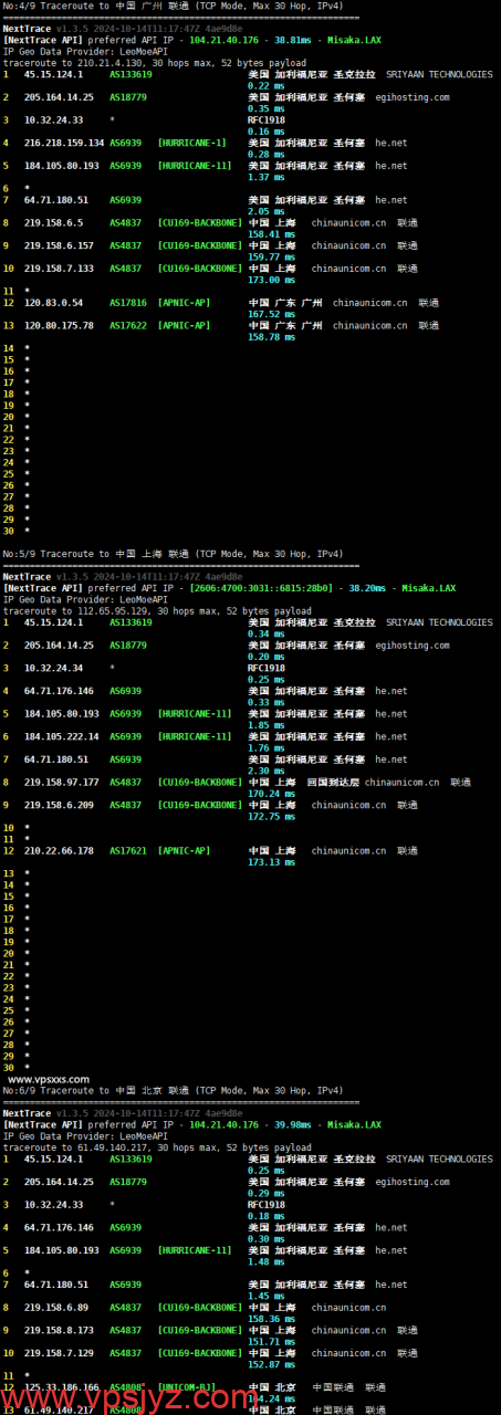 DesiVPS美国圣何塞Ryzen 9 7590 VPS联通回程路由