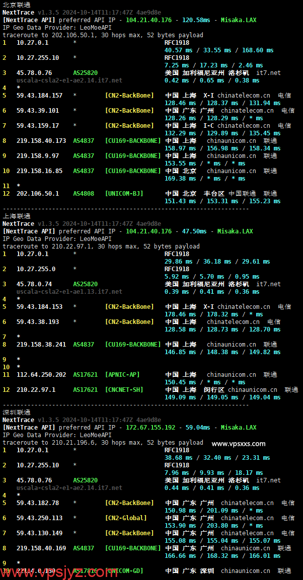 搬瓦工dc99机房VPS联通回程路由