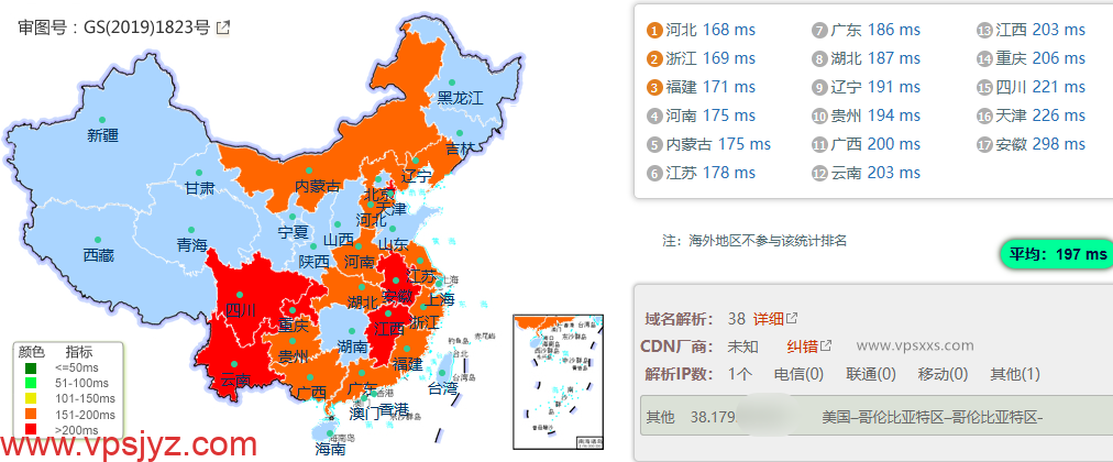 IPRaft美国凤凰城原生双ISP VPS国内ping